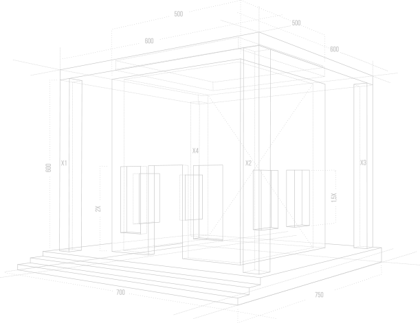 Decorative architectural model illustrating Speight Designs' design process